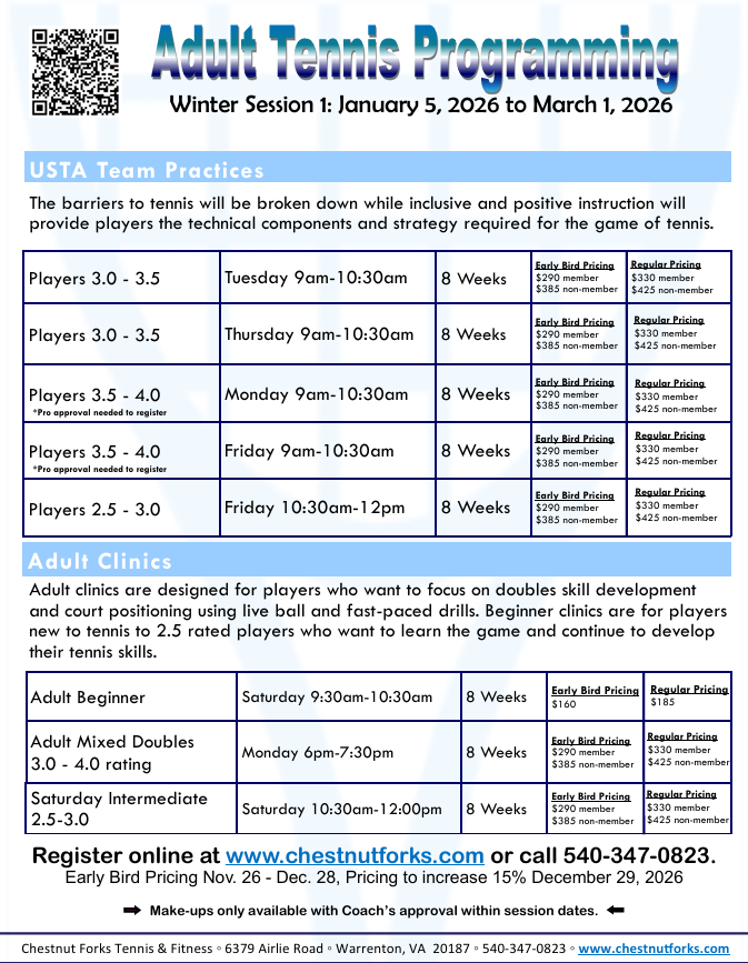 Adult Tennis Image 2026